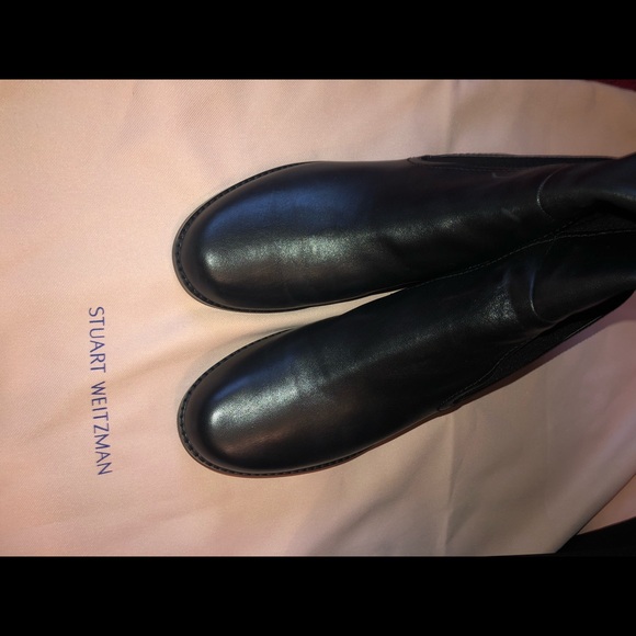NWOT Stuart Weitzman Leather Langdon Boots - Picture 4 of 4